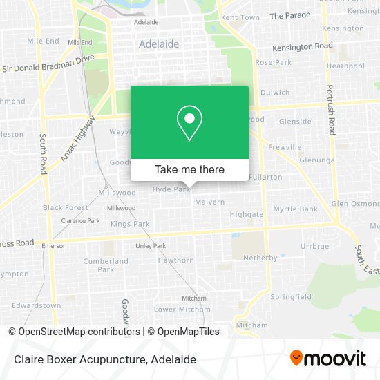 Claire Boxer Acupuncture map