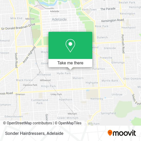 Sonder Hairdressers map