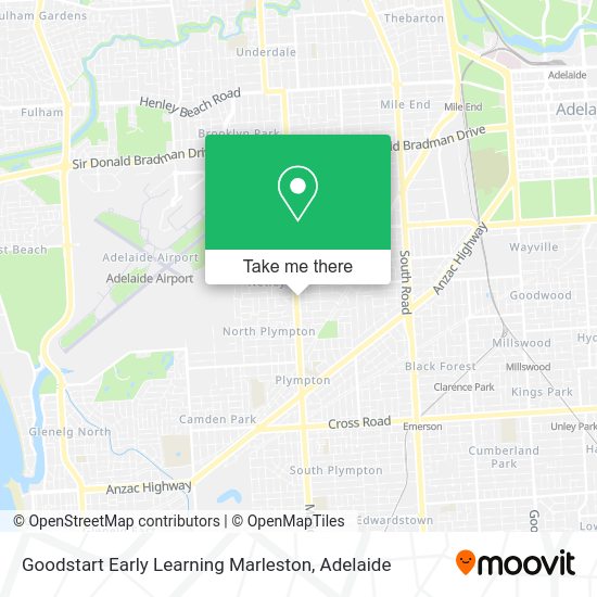 Goodstart Early Learning Marleston map