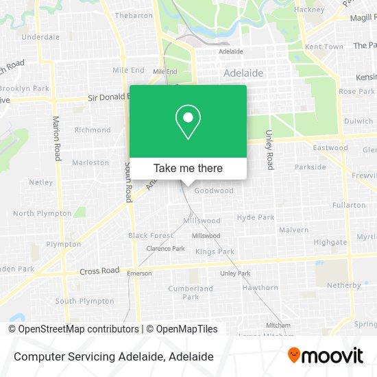 Computer Servicing Adelaide map
