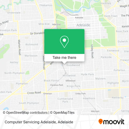 Mapa Computer Servicing Adelaide