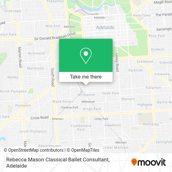 Rebecca Mason Classical Ballet Consultant map