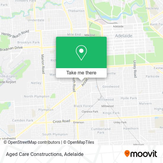 Aged Care Constructions map