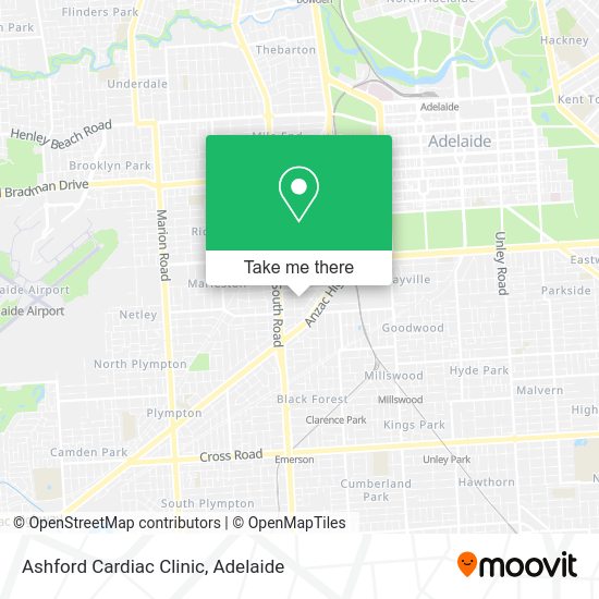 Ashford Cardiac Clinic map