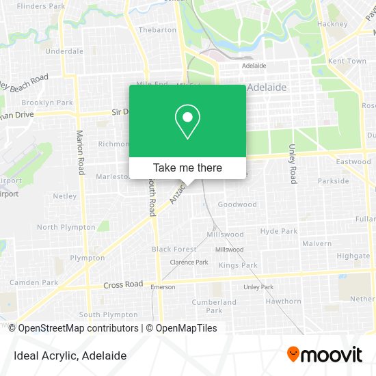 Ideal Acrylic map