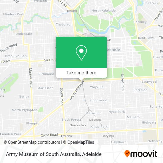 Army Museum of South Australia map