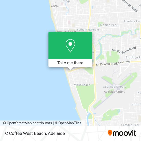 C Coffee West Beach map