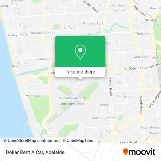 Dollar Rent A Car map