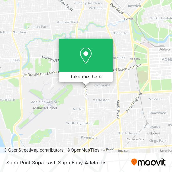 Supa Print Supa Fast. Supa Easy map
