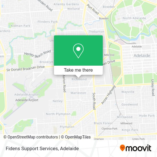 Fidens Support Services map