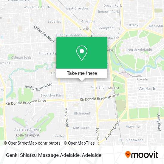 Genki Shiatsu Massage Adelaide map