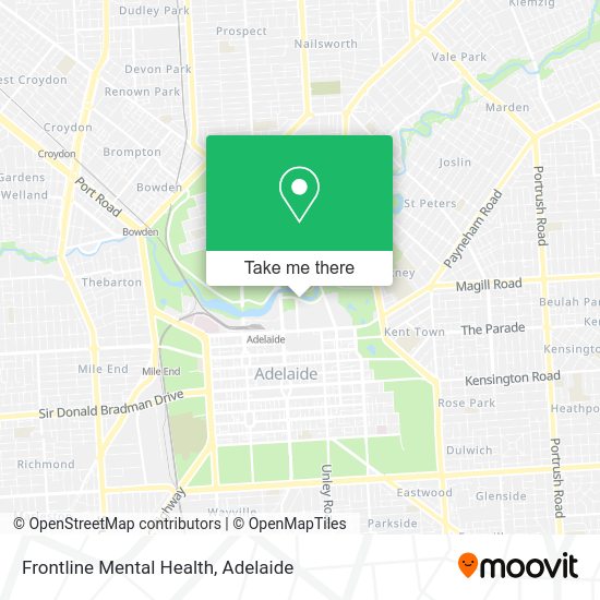 Frontline Mental Health map