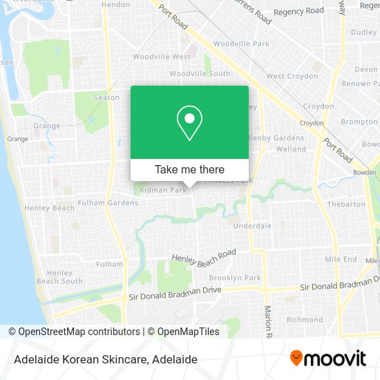 Adelaide Korean Skincare map