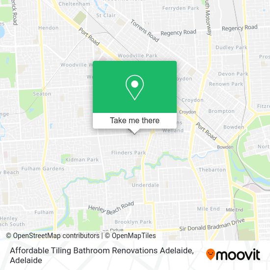 Affordable Tiling Bathroom Renovations Adelaide map