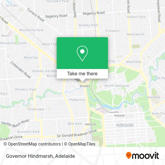 Governor Hindmarsh map