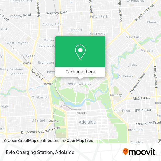 Evie Charging Station map