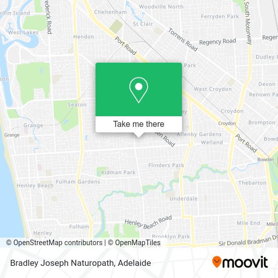 Bradley Joseph Naturopath map