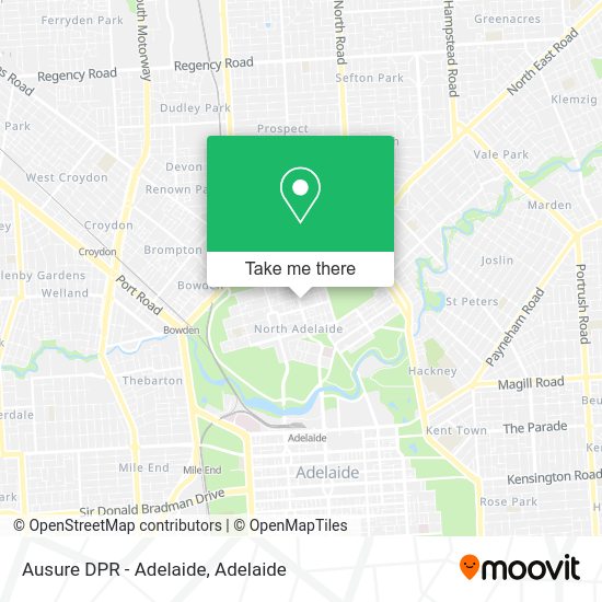 Ausure DPR - Adelaide map