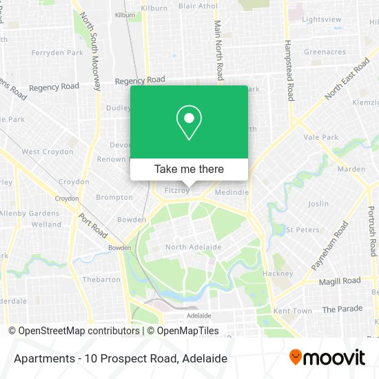 Apartments - 10 Prospect Road map