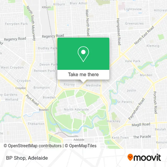 Mapa BP Shop