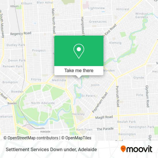Settlement Services Down under map