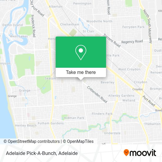 Adelaide Pick-A-Bunch map