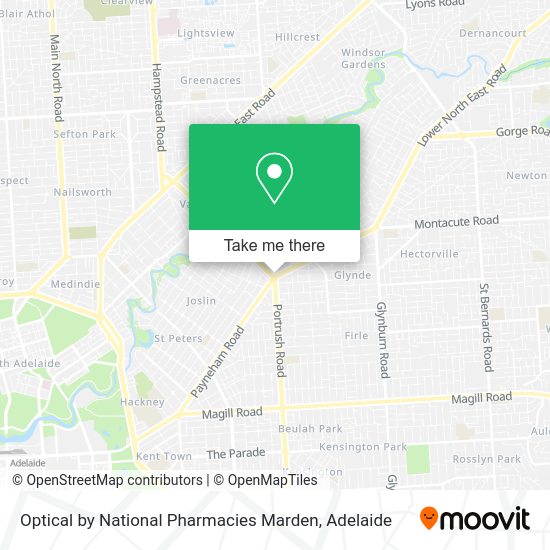 Optical by National Pharmacies Marden map