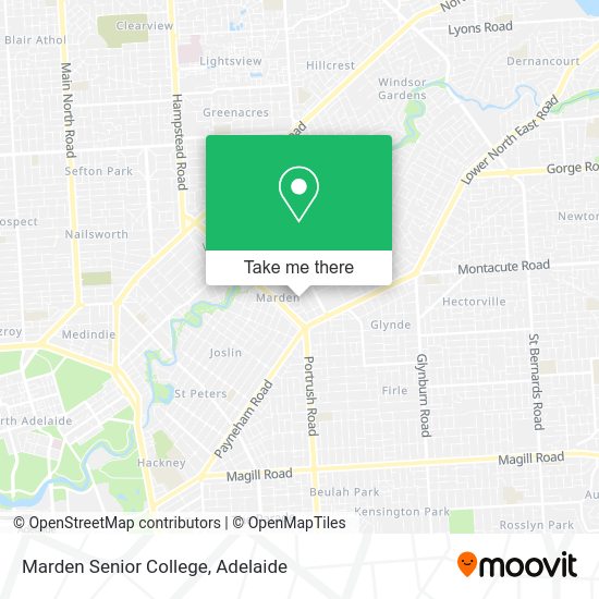 Marden Senior College map