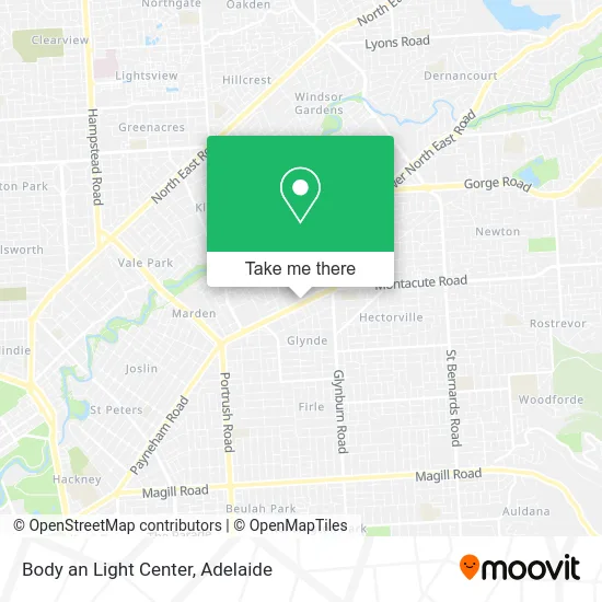 Mapa Body an Light Center