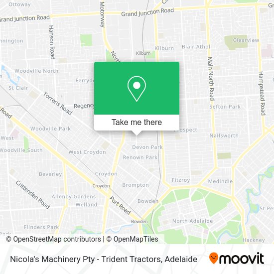 Nicola's Machinery Pty - Trident Tractors map