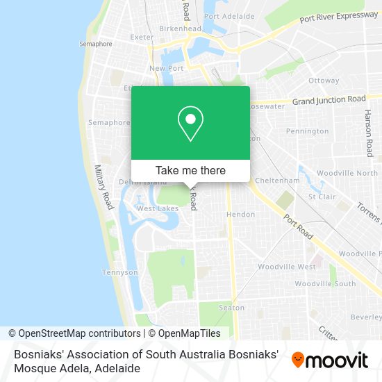Bosniaks' Association of South Australia Bosniaks' Mosque Adela map