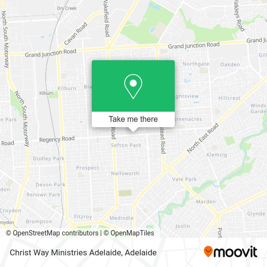 Christ Way Ministries Adelaide map