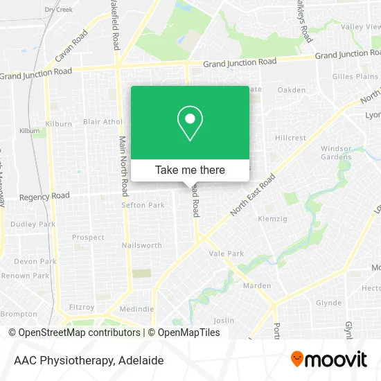 AAC Physiotherapy map