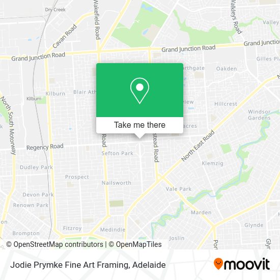 Jodie Prymke Fine Art Framing map