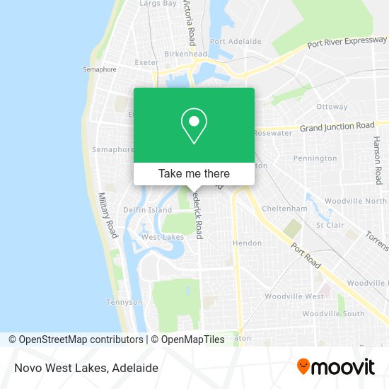 Novo West Lakes map