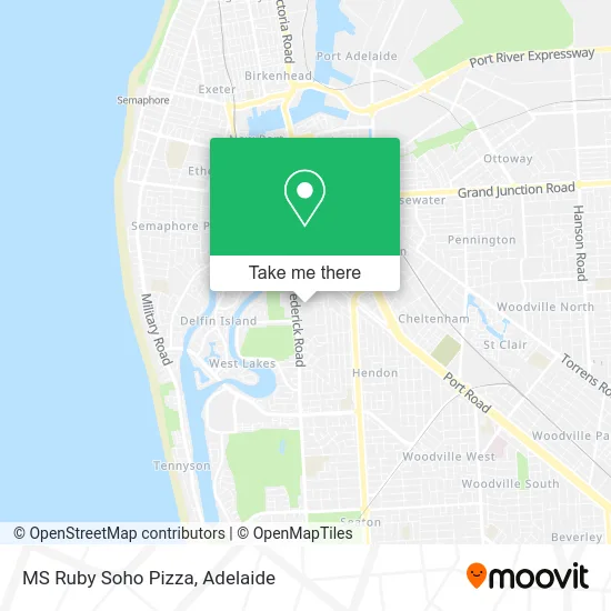 Mapa MS Ruby Soho Pizza