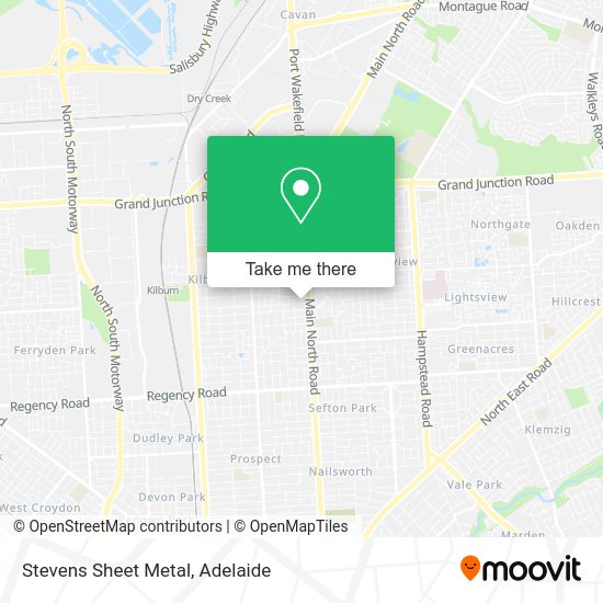 Stevens Sheet Metal map