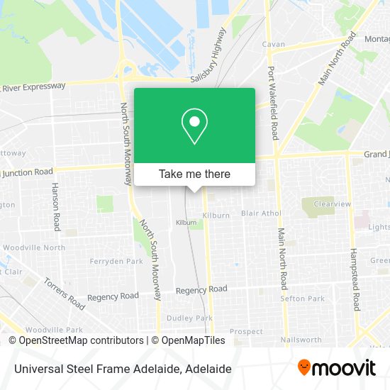 Universal Steel Frame Adelaide map