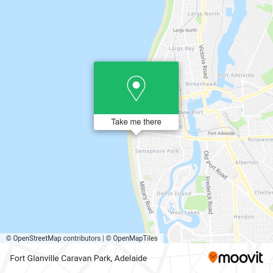 Fort Glanville Caravan Park map