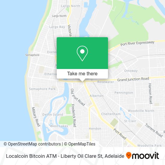 Localcoin Bitcoin ATM - Liberty Oil Clare St map