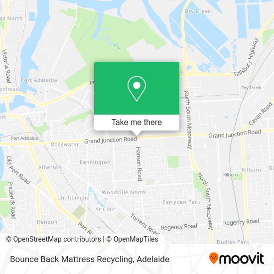 Bounce Back Mattress Recycling map