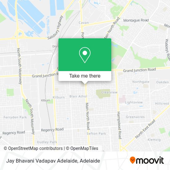 Jay Bhavani Vadapav Adelaide map