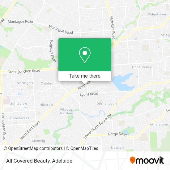 All Covered Beauty map