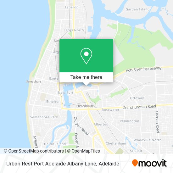 Urban Rest Port Adelaide Albany Lane map