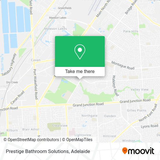 Prestige Bathroom Solutions map