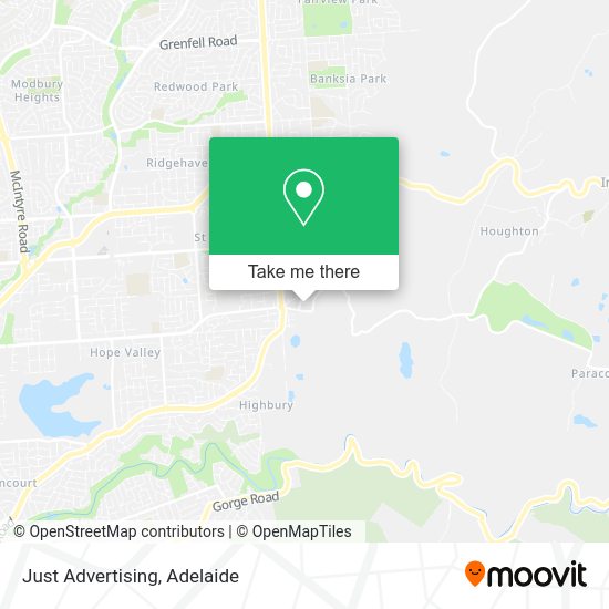 Just Advertising map