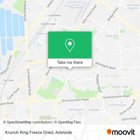 Krunch King Freeze Dried map