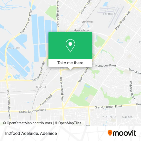 Mapa In2food Adelaide