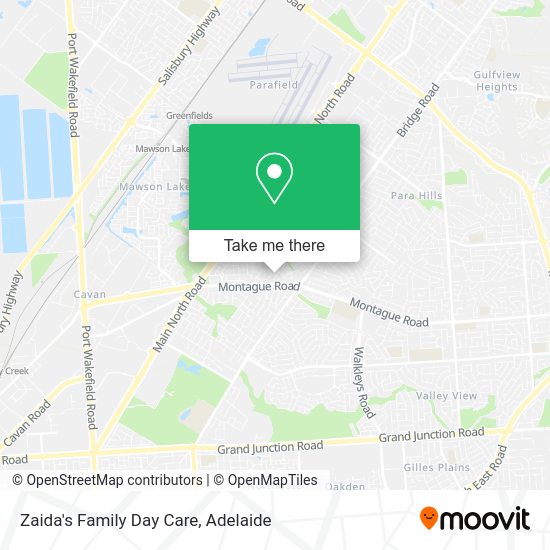 Zaida's Family Day Care map
