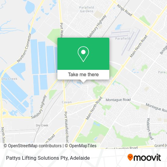 Pattys Lifting Solutions Pty map